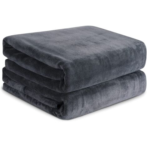 Serviettes de Bain RenFox 80  180 cm - Très Absorbantes - Pour Sauna, Douche, Natation - Gris