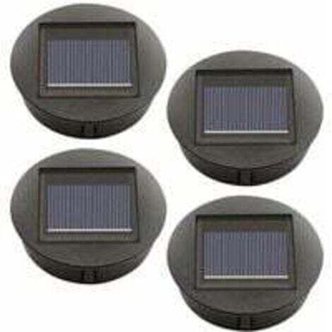 ZVD – Lot de 4 lampes solaires de rechange avec ampoules LED – Étanchéité IP65 – Éclairage automatique 6-12h – Installation facile