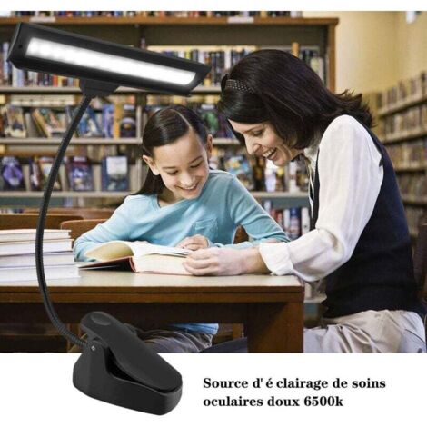 Lampe De Lecture LED Rechargeable – 3 Couleurs, Minuterie, Ultra-plate – Parfaite Pour Lire Au Lit, Voyager Ou étudier