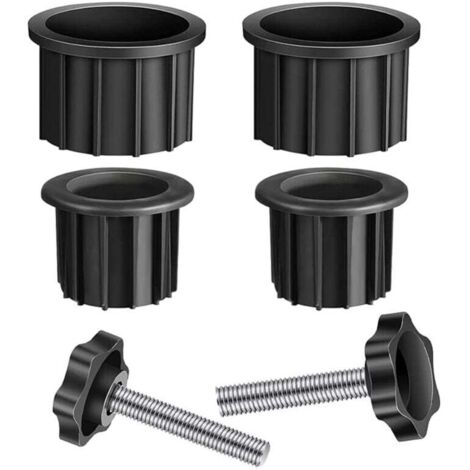 ZVD Adaptateur de parasol, réducteur de base de parasol, kit de bouchon à œillet et de couvercle, pièces de rechange pour base de parasol (1/4)