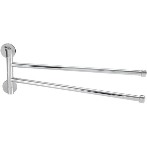 Stainless Steel Towel Rack, Space Saving Swivel Wall Mounted Towel Rack