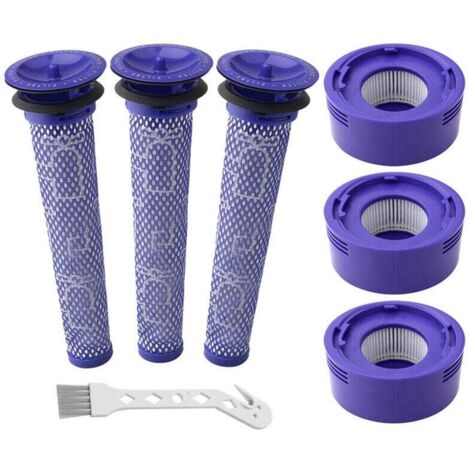 Accessories for Dyson V7 V8 vacuum cleaner front 3 + rear 3 + white brush (1/5)