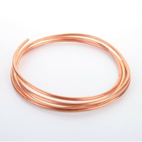 ZVD Tuyau de Cuivre Mou de Fil de Cuivre de 2M pour la Tuyauterie de Réfrigération OD 4mm x ID 3mm (1/4)