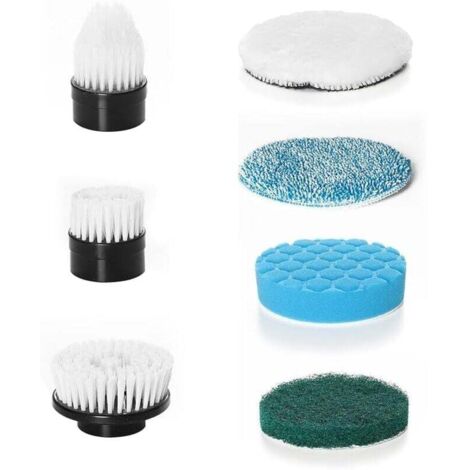ZVD Lot de 7 têtes de brosse pour brosse de nettoyage électrique, brosse de nettoyage interchangeable (1/4)