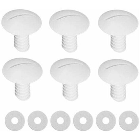 ZVD 6 pièces Roue Vis avec Rondelles Partie No. C55 C-55 pour Polaris 180 280 Piscine Cleaner Pièces (1/4)