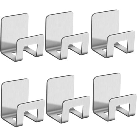 6pcs Quick Dry Sponge Holder No Drilling Kitchen Sponge Holder Self Adhesive Stainless Steel Sponge Holder, Waterproof Stainless Steel for Kitchen Sink (1/5)