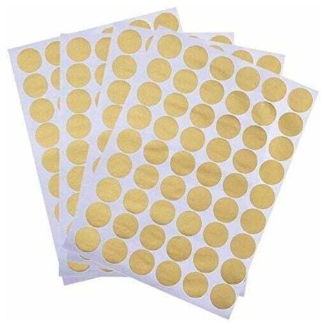 ZVD 200 pièces d'autocollants à pois dorés, autocollants à pois amovibles de 5 cm, pois adhésifs dorés (1/4)