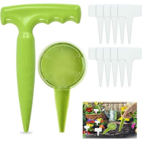 ZVD Plantoir de Jardin, 12pcs Outil Jardinage Plantoir, Plantoir Jardinage, Distributeur de Graines, Etiquette Semis, Succulentes des Plantes de Jardin (1/4)
