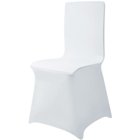 ZVD Housse de Chaise Mariage, Lot de 10 Couvre Chaise de Mariage - Plafond Universel Extensible Salle à Manger Salle de réunion Fête. (1/4)