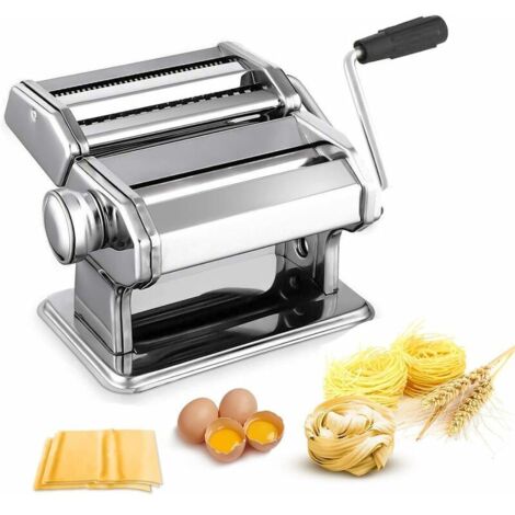 ZVD Machine à Pâtes Laminoir à Pâtes En Acier Inoxydable Pour Tagliatelle/Spaghettis/Lasagnes/Ravioles (V1)
