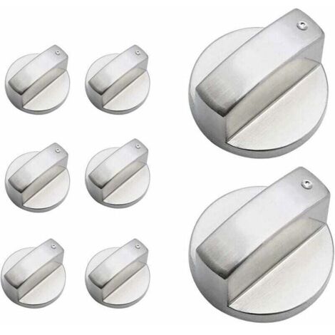 ZVD Bouton de Poêle,8Pièces Boutons Four Cuisinière Bouton de Gaz Cuisinière à Gaz Boutons Alliage de Zinc Cuisine Four Bouton Rotatif Universel Locks Four Interrupteur Surface de Cuisson Contro (1/4)