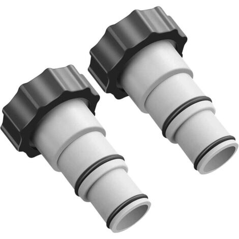 ZVD Adaptateur Piscine, Remplacement Adaptateur de Tuyau Série A avec Filetage, Tuyau de Diamètre 32 et 38 Mm, Adaptateur de Pompe pour Kits de Piscine (2 Pièce) (1/5)