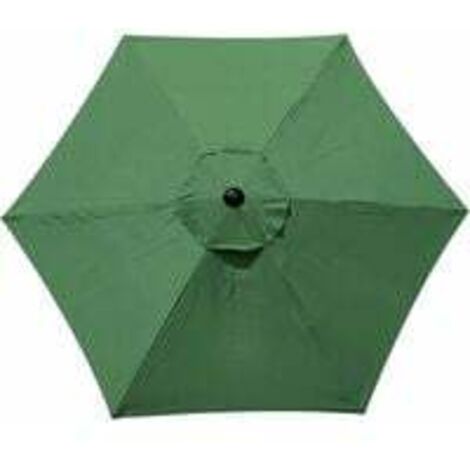 Déstockage Housse de Rechange pour Parasol, 6 Baleines, 2m, Imperméable, Anti-UV, Vert Foncé (1/3)