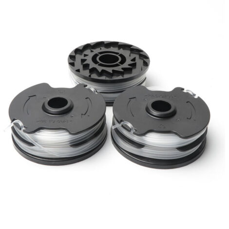 ZVD 4pcs bobines de fil de rechange pour, fil de nylon de rechange pour coupe-bordures LIDL Parkside, coupe-bordures PRTA 20-Li A1,B2,C3,PRT 550 A1,A3,PRT 300 A1-2 x 4 m 1,6 mm (1/4)