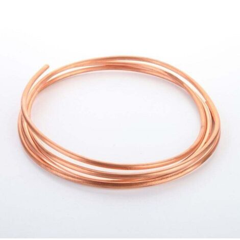 ZVD Tuyau de Cuivre Mou de Fil de Cuivre de 2M pour la Tuyauterie de Réfrigération OD 5mm x ID 4mm