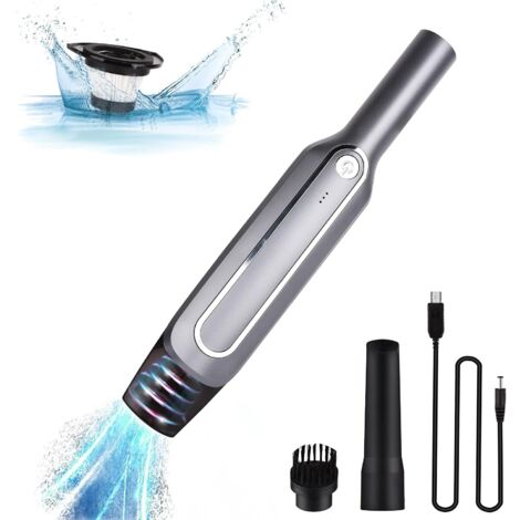 Aspirateur à Main sans Fil, Aspirateur a Main sans Fil Portable 6000Pa, Aspirateur de Voiture Rechargeable 2000mAh Mini Aspirateur de Table pour Cuisine Voiture Canapé Poils d'animaux (1/5)