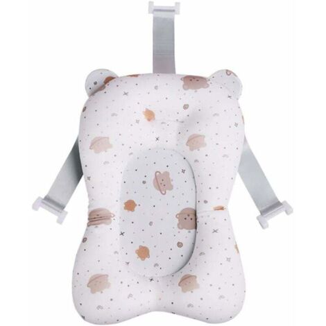 ZVD de bain pour nouveau-né, Coussin De Baignoire Bébé,Tapis de Bain Antidérapant Support Siège de Bain Baignoire Bébé pour Douche Pliable Bébé Coussin Flottant de Baignoire pour Nouveau-né (1/4)