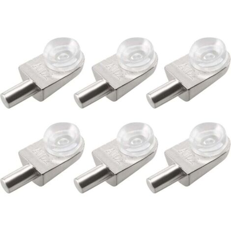 ZVD 20pcs Taquets étagère mural support d'étagère en verre en alliage de zinc ventouse (1/4)