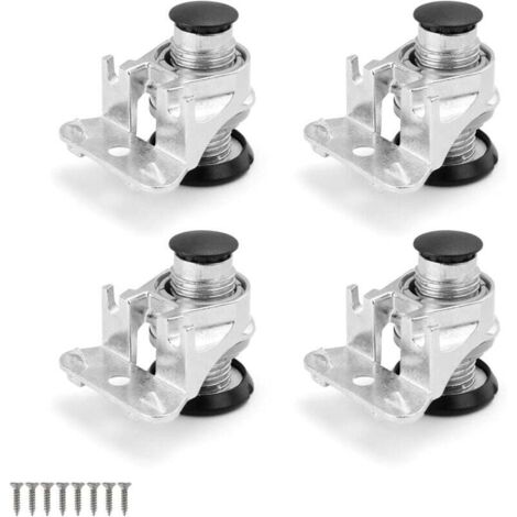 ZVD Pieds de meubles réglables, 4 pièces pieds réglables, filetés, pieds de nivellement, pieds de meubles réglables 0-25 mm, antirouille, robustes et antidérapants (1/4)