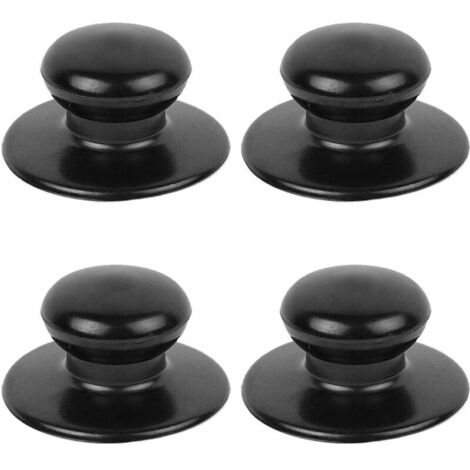 ZVD Lot de 4 boutons de couvercle de casserole, boutons de rechange universels pour couvercle de batterie de cuisine, couvercle de bouilloire en verre, couvercle de casserole en verre, poignées de mai