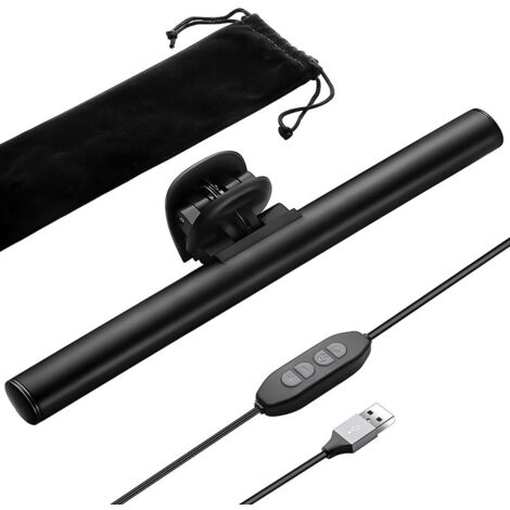 Lampe LED Bureau USB, Liseuse Moniteur Ordinateur, 3 Couleurs, 40cm (1/5)