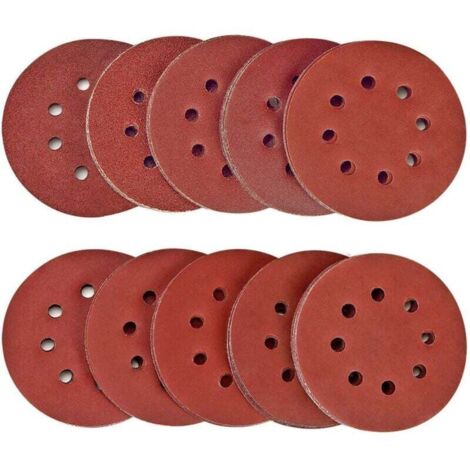 ZVD 60PCS Disque de Ponçage 125mm Grain 2000, Disques a Poncer Papier Abrasifs 8 Trous Idéal pour Poncer/Polir (1/4)