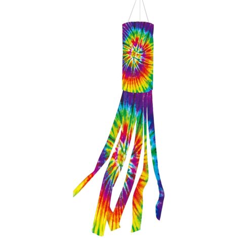 Tie Dye Windsock, American Rainbow Colorful Windsock Flag Patriotic Windsock Outdoor Hanging Decor for Home Yard Garden Balcony Decoration (1/5)