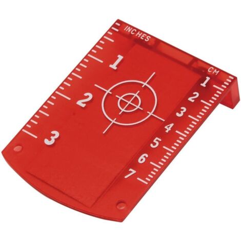 Carte cible laser Plaque de carte cible laser de sol magnétique rouge pour niveau laser - FLT20R (1/5)