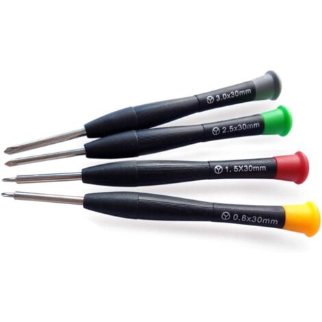 4 pièces 0.6mm 1.5mm 2.5mm 3mm outil de réparation jeu de tournevis pour envoyer un tournevis P2-0.8 Cisea (1/3)