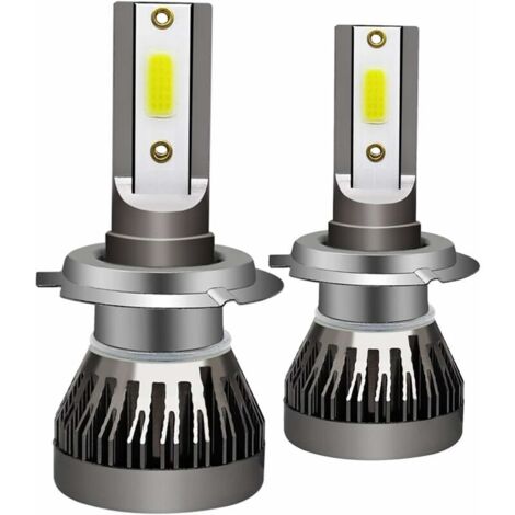 ZVD H7 Phare de Voiture Mini Lampe Led Ampoules Kit de Phares de Voiture 6000K Lampe Led 2Pcs (1/4)