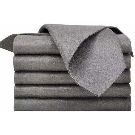 ZVD 5 chiffons magiques de nettoyage, chiffons magiques de nettoyage de vitres de voiture, outil épaissi et très absorbant pour les vitres de voiture, maison, cuisine, salle de bain (1/4)