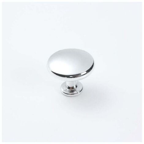 ZVD 10 pièces poignée de porte d'armoire solide vanité poignée champignon cuisine armoire tiroir diamètre 28MM Chrome poli (1/4)