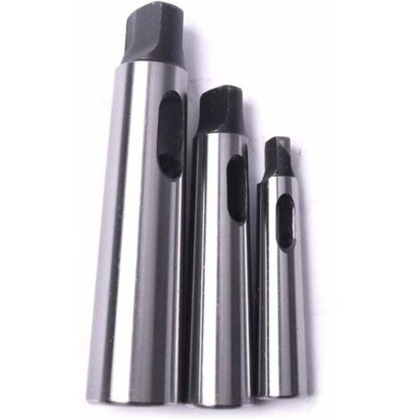 ZVD Cône Morse douille de perçage Réduction adaptateur pour tour de fraisage (MT1 à MT2, MT3 à MT2, MT3 à MT4,3pcs)