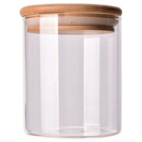 ZVD Bocaux de stockage bocaux en verre bocaux à épices récipient en verre hermétique avec couvercle bocal de stockage ensemble stockage en verre pots à épices de thé de cuisine-Fei Yu