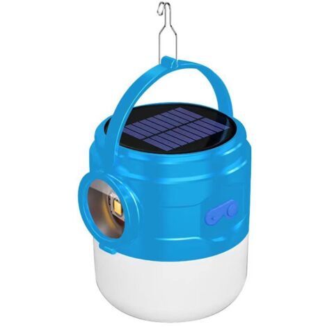 Ampoule LED solaire Rechargeable par USB, projecteur d'extérieur, lanterne Portable pour tente, lumière forte d'urgence