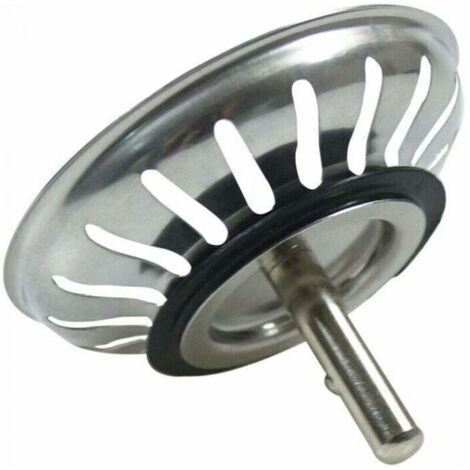 ZVD Panier Pour Bonde d'évier de Cuisine 79.3 mm - Crépine Universelle Acier Inoxydable, Bouchon Panier Pop-Up, - Lavable Lave-vaisselle, Ne se Bouche & Ne Déborde Pas (1/4)