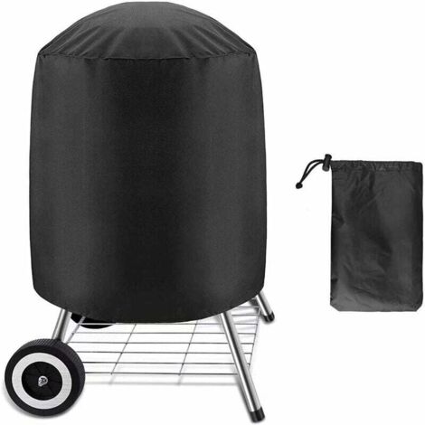 ZVD Copertura Impermeabile per Barbecue, (61 × 70 cm)BBQ Grill Cover,Barbecue all'aperto Grill Cover,Tessuto Oxford 210D,Copertura per Barbecue anti-UV con cinghia Laterale Antivento (1/4)