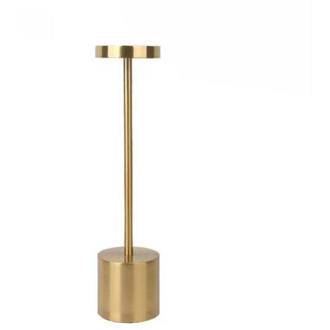 ZVD Lampe de table sans fil rechargeable, 3600mAh lampe de bureau LED en métal design charge usb, 3 modes de couleur, pour chevet, exterieur, terrasse, restaurant-RAPANDA (1/4)