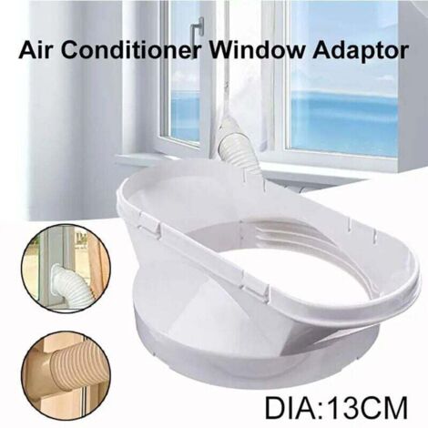 ZVD 13 cm Durable Portable Climatiseur Accessoires Pratique Fenêtre Plaque Blanc Tuyau D'échappement Connecteur Conduit Adaptateur Partie (1/4)