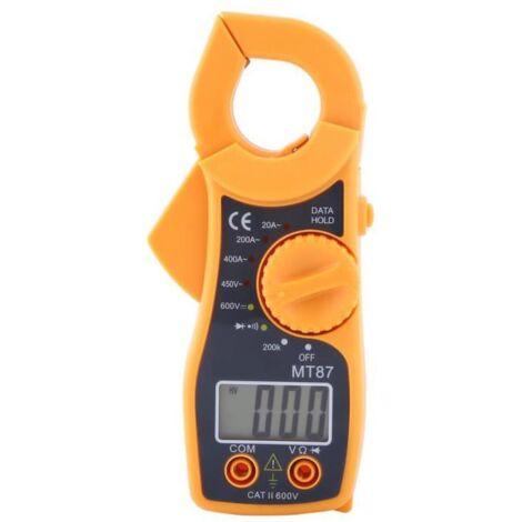 Multimètre numérique pince AC DC Voltmètre Ampèremètre Ohmmètre Volt Testeur LCD Mètre (1/4)