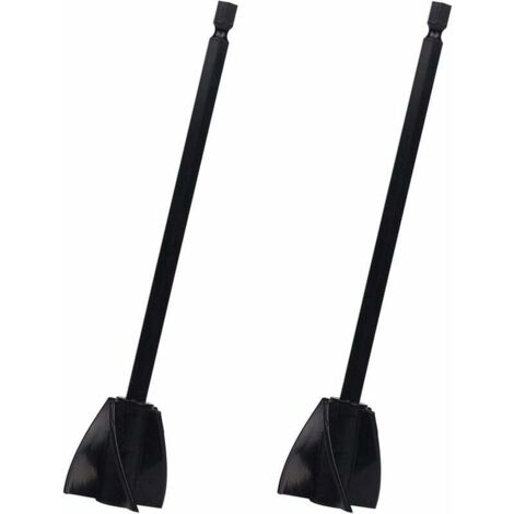 ZVD 2 Pièces Mélangeurs de Résine Époxy Mélangeur en Plastique Fixation Foret Agitateur de Peinture en Spirale pour Résine Époxy, Peinture au Latex, Glaçage et Mélange de Revêtements (Noir) (1/4)