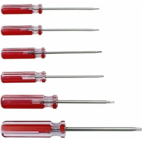 ZVD Jeu de 6 tournevis triangulaires, embouts de tournevis triangulaires magnétiques 1,8 mm 2,0 mm 2,3 mm 2,7 mm 3,0 mm 4,2 mm Outil de réparation de tournevis pour jouets et changement de batterie (1/4)