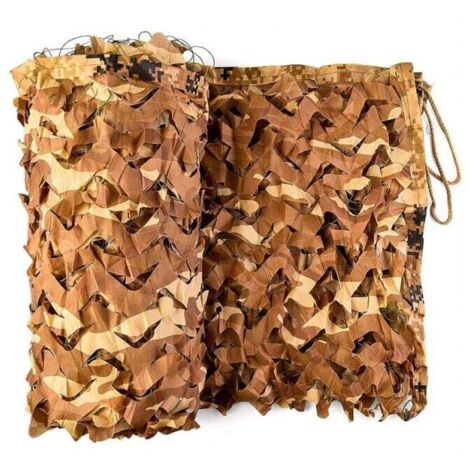ZVD Filet de Camouflage Voile d'ombrage rectangulaire design ombrière camouflage 4x5m Militaire (1/4)