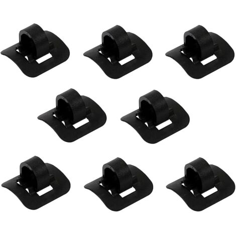 8 Pieces Cable C-Clips Cycling 21X20mm Bike Brake Cable Tube Guide Aluminum Alloy Fastener With 3M Bike Carrier Cable Buckle for Brake Cable Shifting (1/5)