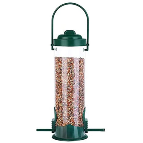 Outdoor Bird Feeder, Bird Feeder, Hanging Bird Feeder with Lid, Waterproof Seed Feeders for Wild Birds Outdoors Garden (1/5)