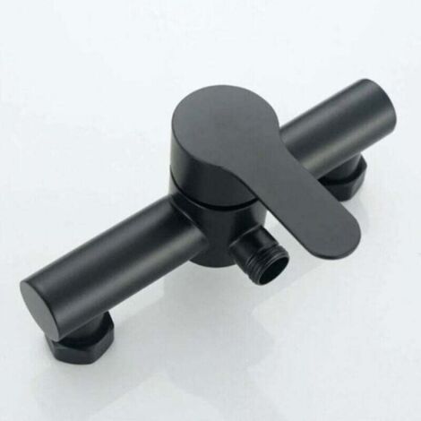 ZVD Robinet de douche de baignoire noir en acier inoxydable salle de bain baignoire douche robinet pommeau de douche mitigeur mural,Starlight (1/4)