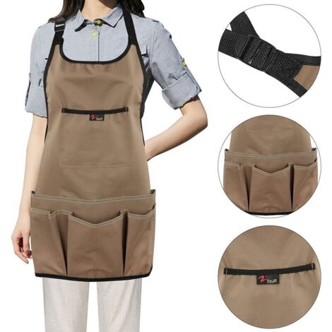 Tablier de Cuisine Oxford en Tissu pour Femmes - Tablier de Nettoyage Maison avec Poche