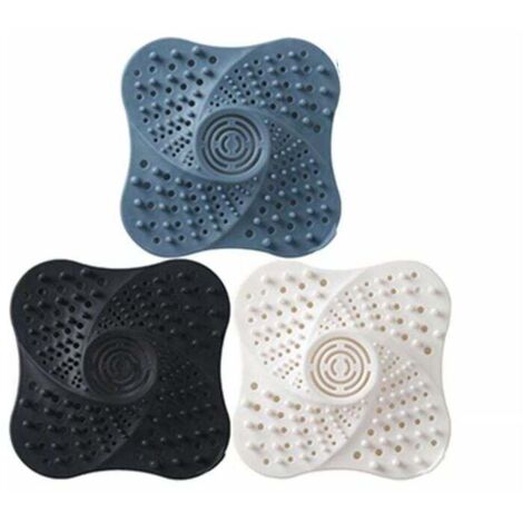 ZVD 3 Paquet Douche Drain Attrape-Cheveux Filtre a Cheveux Filtre Vidange Filtre Bain Silicone Tube Drain Attrape-Cheveux Bouchon Filtre avec Ventouse pour Salle De Bain (1/4)