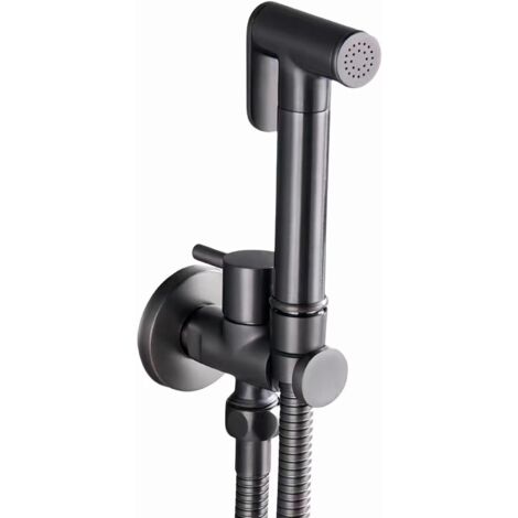 ZVD Kit Douchette wc, Pulvérisateur de Toilette pour Bidet Mural Laiton Douchette à Main Bidet Haute Pression Kit de Pulvérisateur de Bidet à Main pour l'hygiène Personnelle (Gray) (1/5)