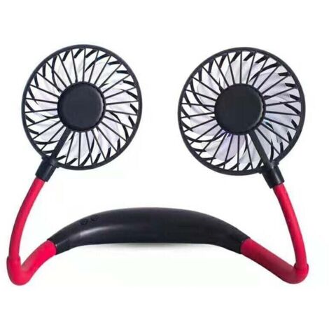 ZVD Ventilateur de cou, ventilateur portable tenu dans la main USB Mini ventilateur de cou de sport pers